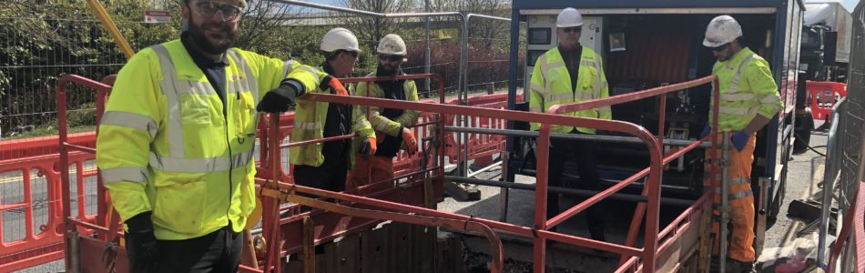 DrainsAid Engineer Greg Thomson at Outwood Site