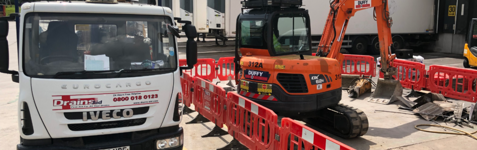 Drainage repairs for food factory - Excavation & Repairs