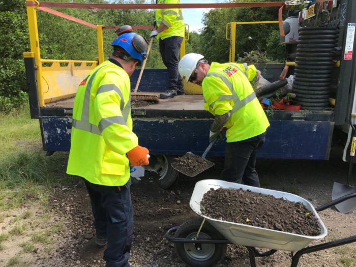 DrainsAid volunteer at Lofthouse Colliery Nature Park