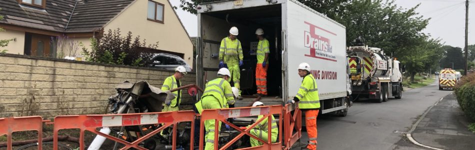 Hot CIPP trenchless sewer rehabilitation for residential street in Doncaster