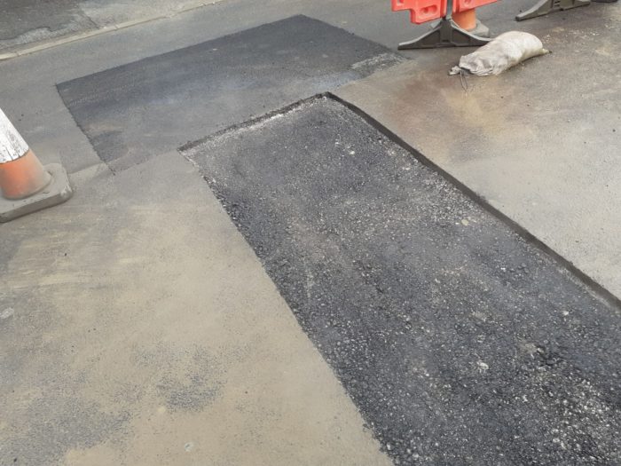 sewer connection tarmac