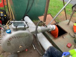 brawoliner installation to water main